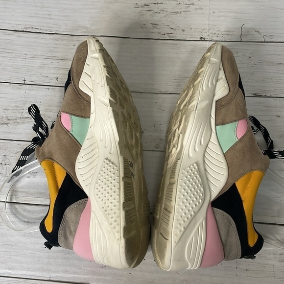 Gianni Bini Troye Chunky Taupe/Multi ColorLace-Up Sneakers - Picture 5 of 12